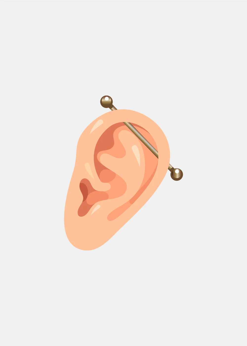 Miss A Body Jewelry - Industrial Bar Earring - Image 2