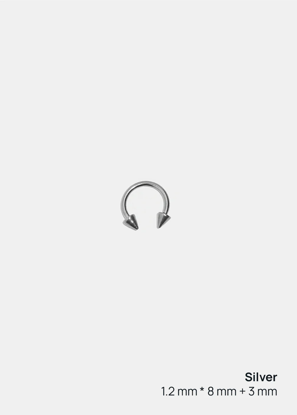 Miss A Body Jewelry - Spiked Horseshoe Hoop Earring - Image 3