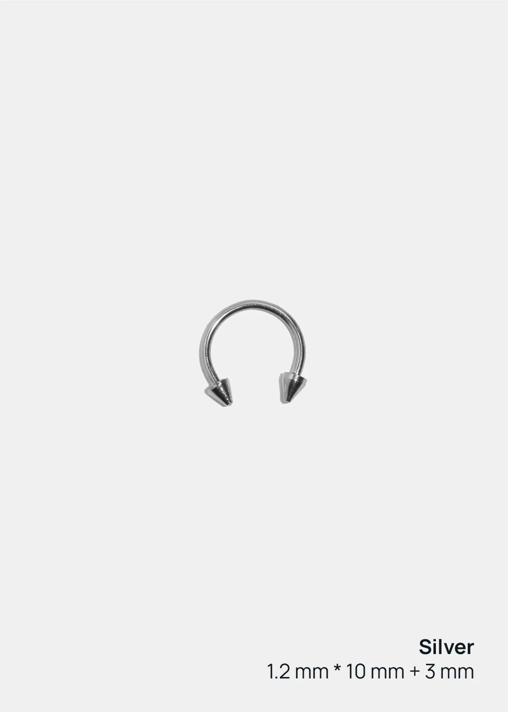 Miss A Body Jewelry - Spiked Horseshoe Hoop Earring - Image 4