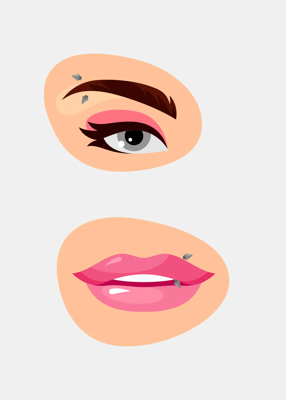 Miss A Body Jewelry - Spiked Labret Lip Stud - Image 2