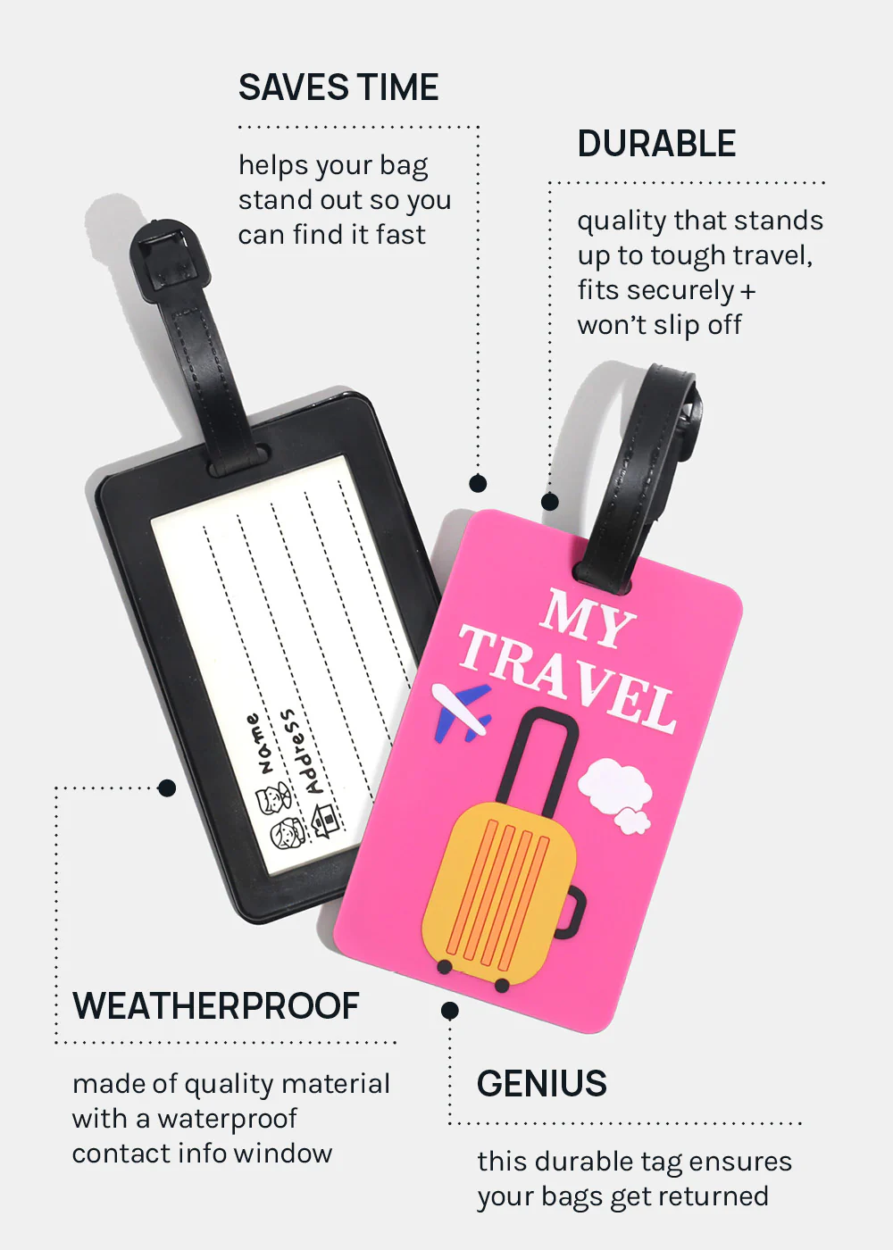 Miss A Luggage Tag β Travel - Image 3