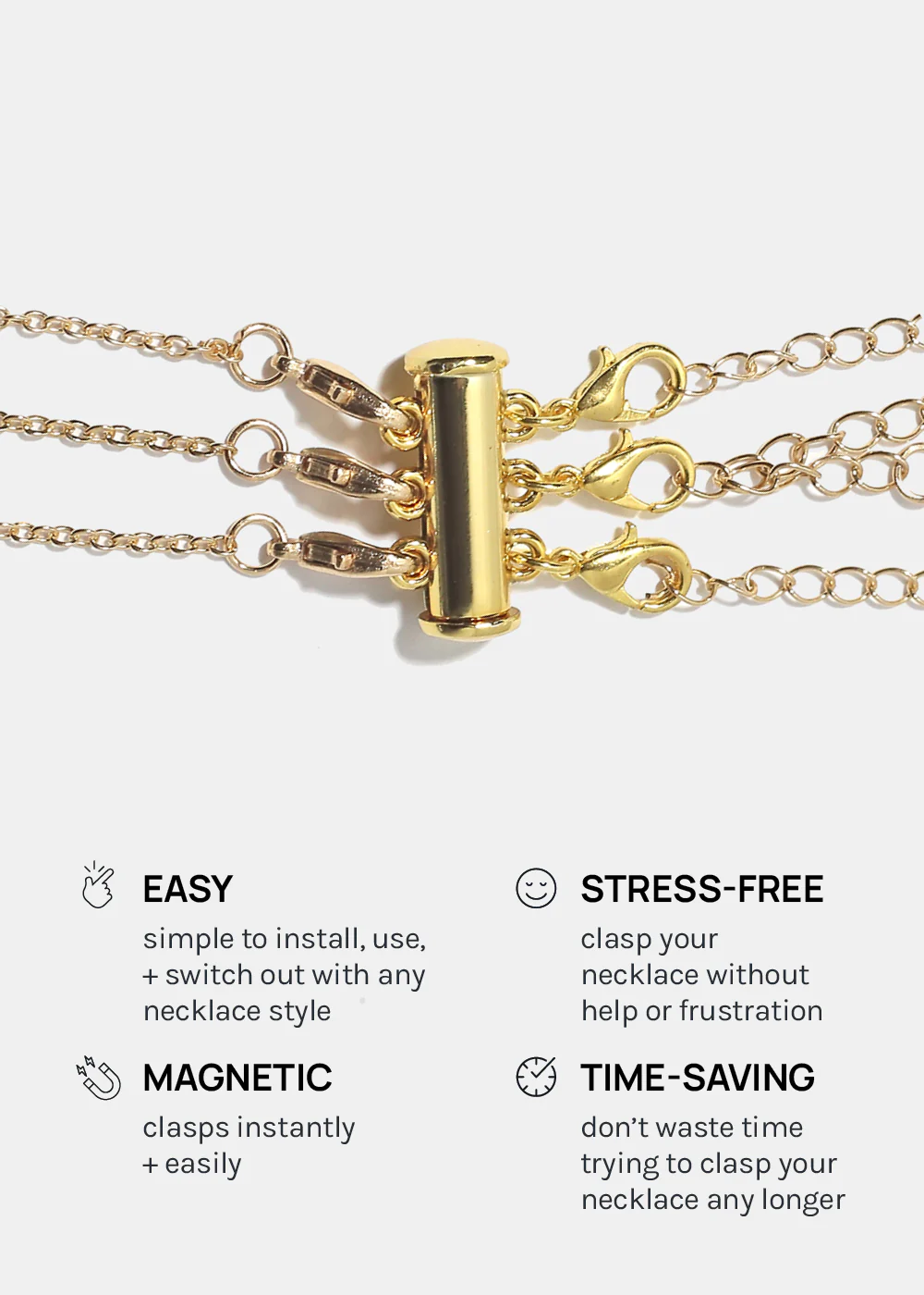 Miss A Necklace Clasp - Silver - Image 5