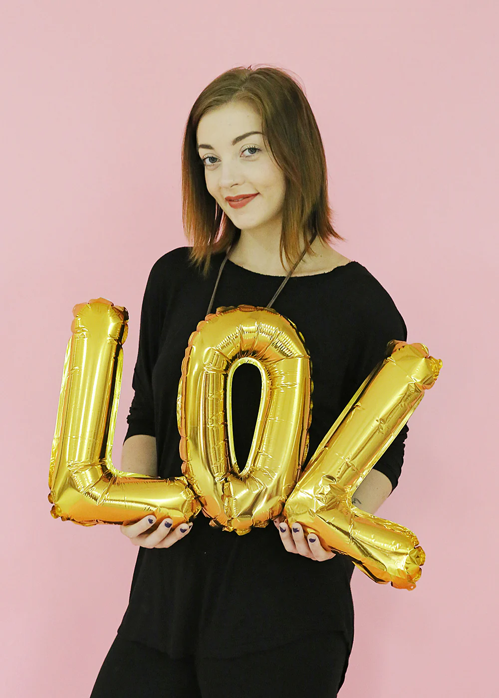 Official Key Items Party Balloons- Gold Letters - Image 2
