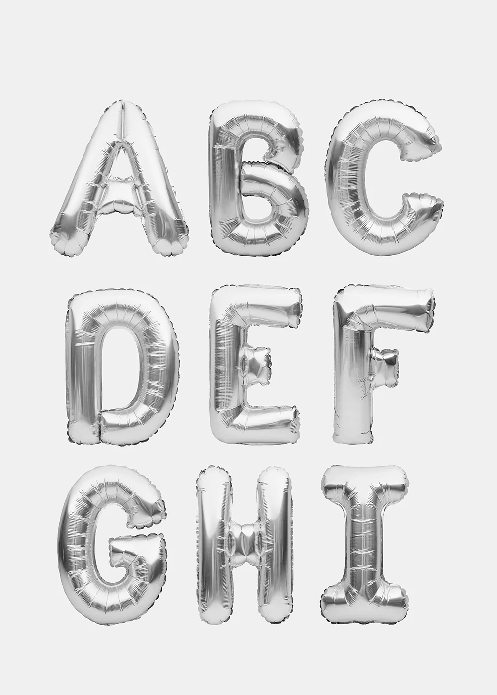 Official Key Items Party Balloons- Silver Letters - Image 4
