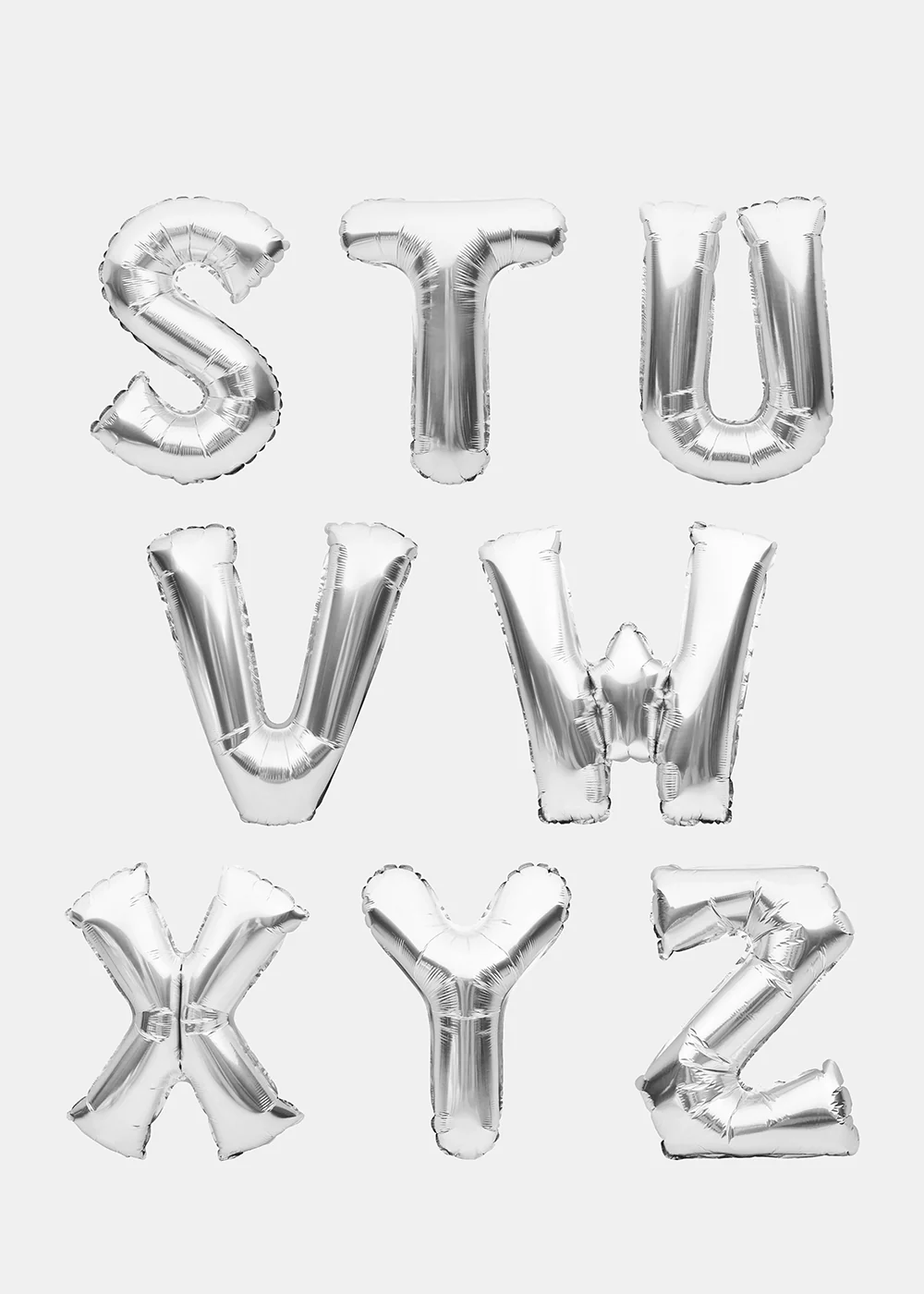Official Key Items Party Balloons- Silver Letters - Image 6