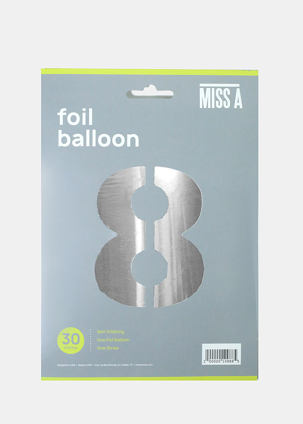 Official Key Items Party Balloons- Silver Numbers - Image 3