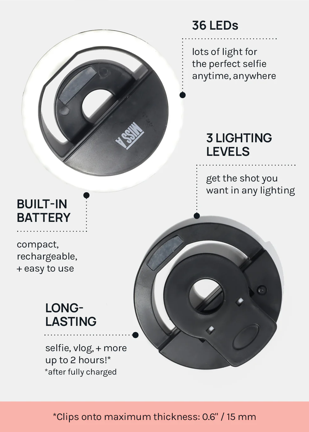 Miss A Selfie Ring Light - Image 5