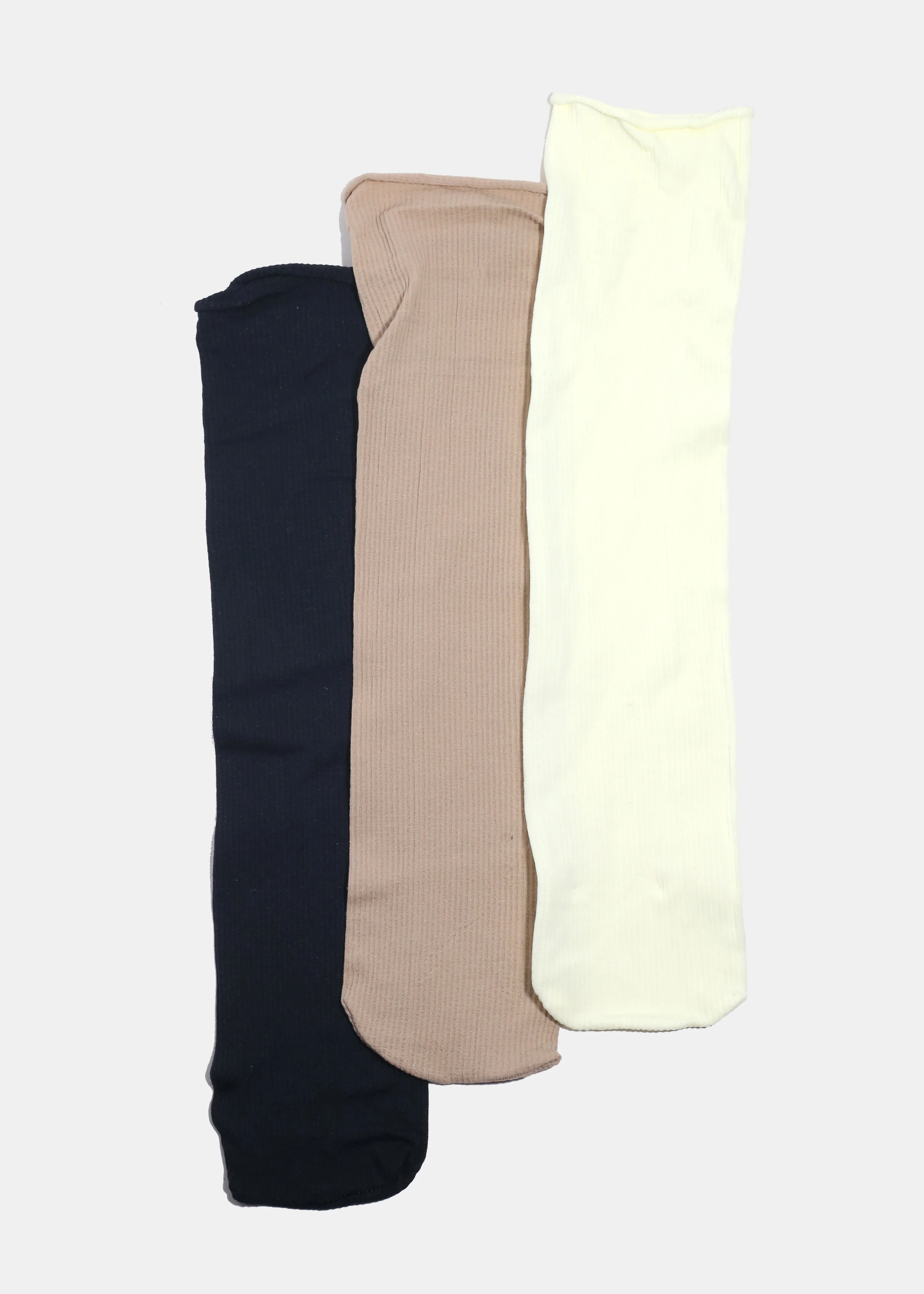 Miss A Ribbed Crew Length Premium Socks