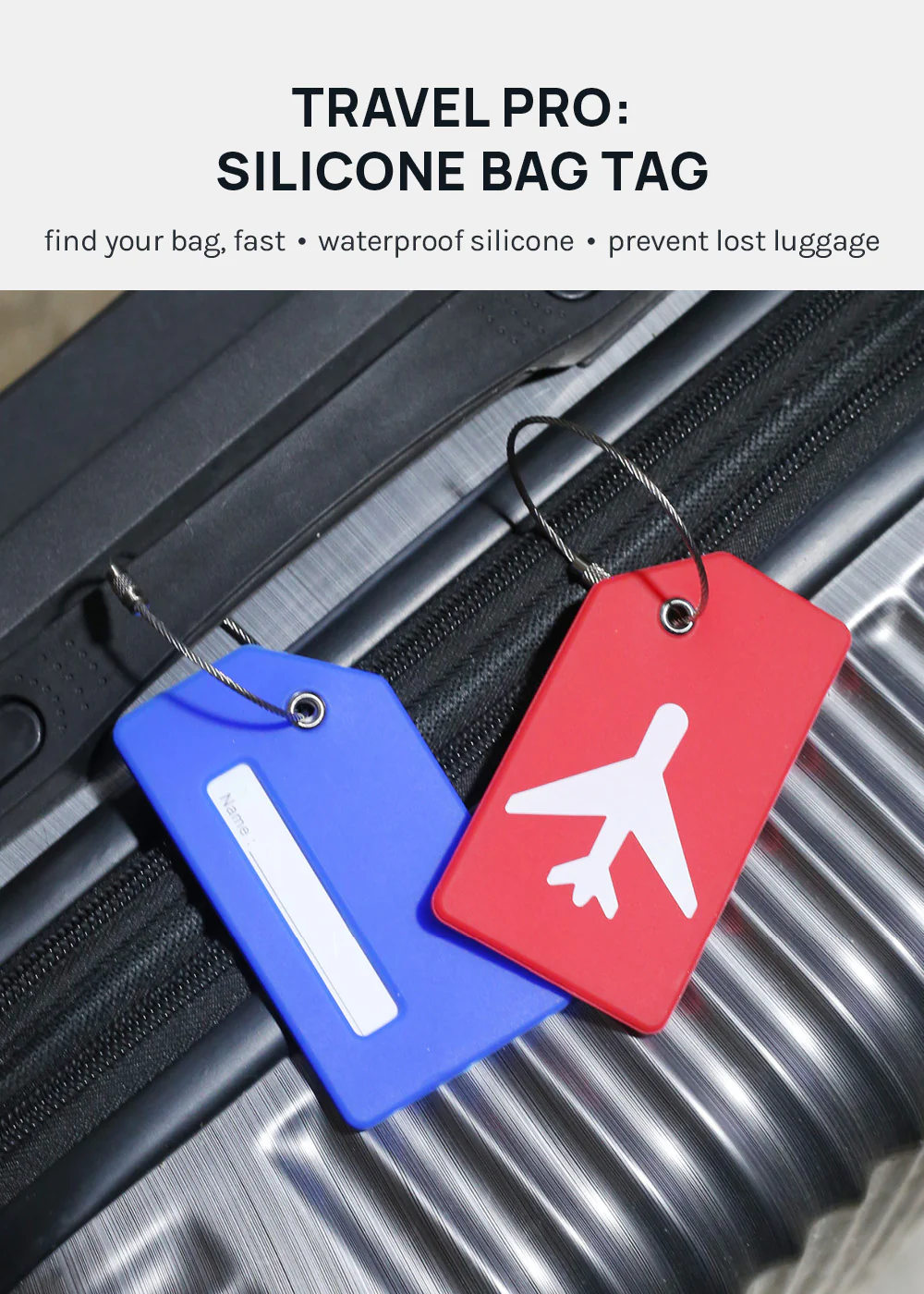Miss A Silicone Luggage Tag – Jetset - Image 2