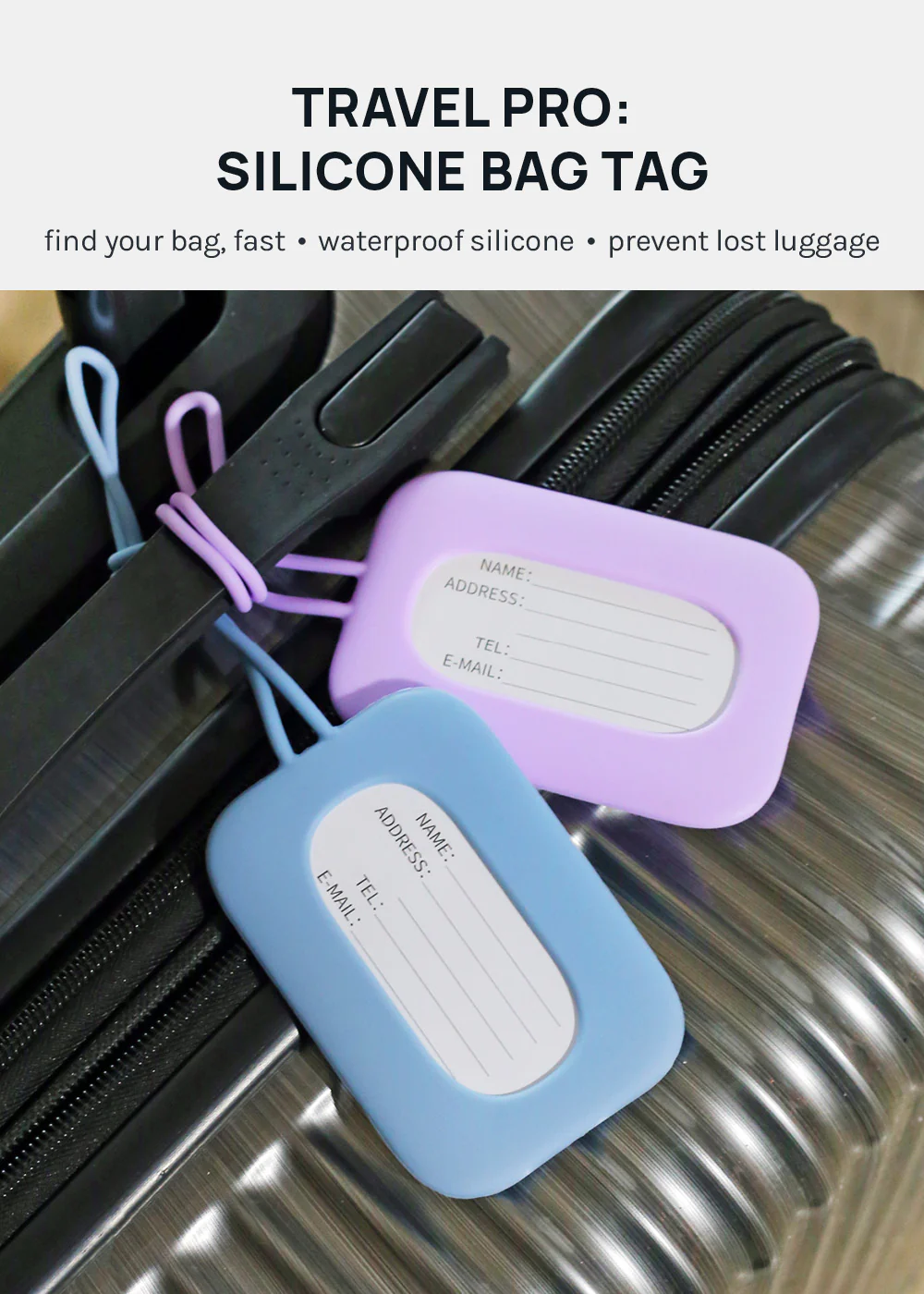 Miss A Silicone Luggage Tag – Softloop - Image 2