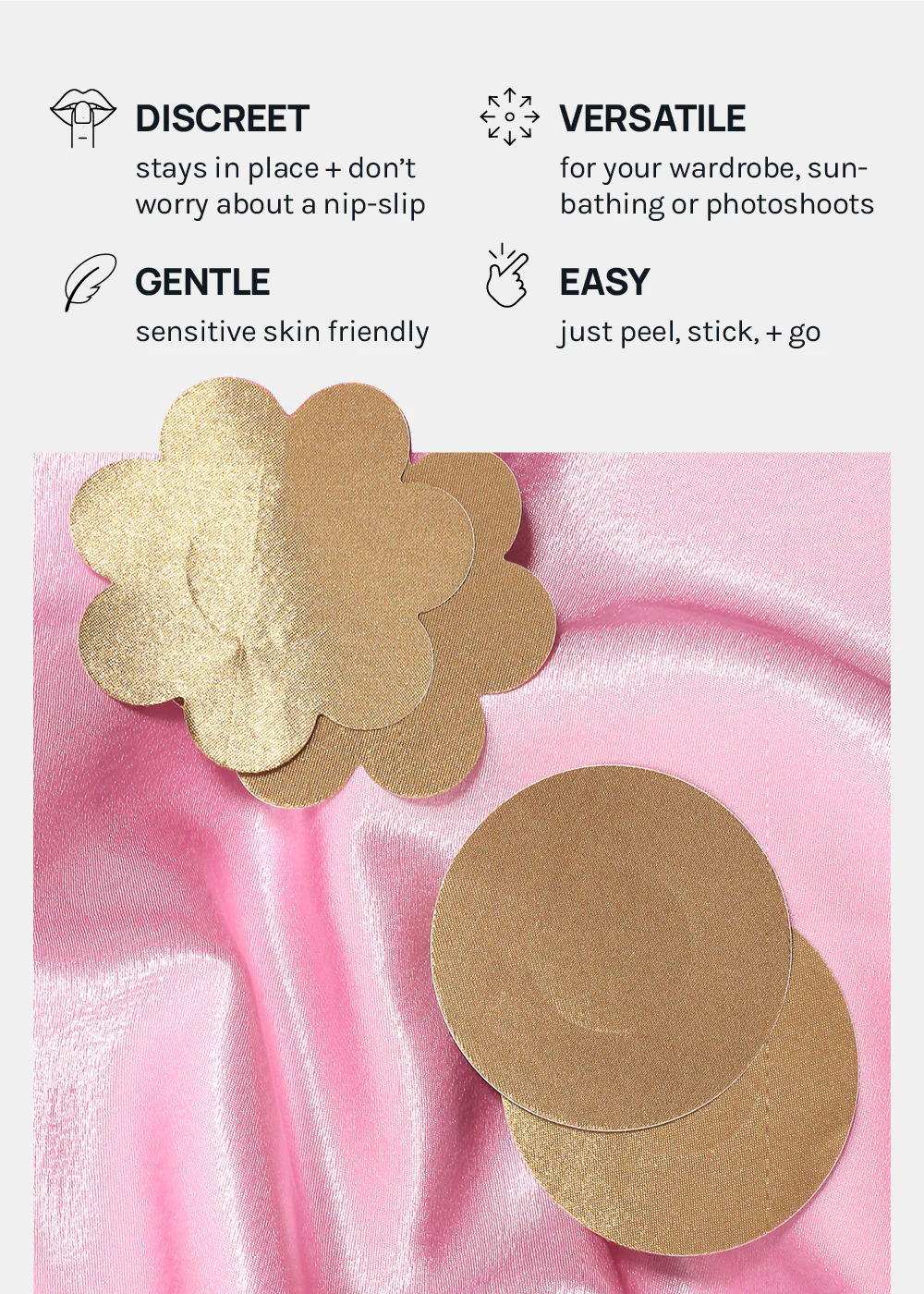 Miss A Smooth Nipple Covers - Dark Brown - Image 3