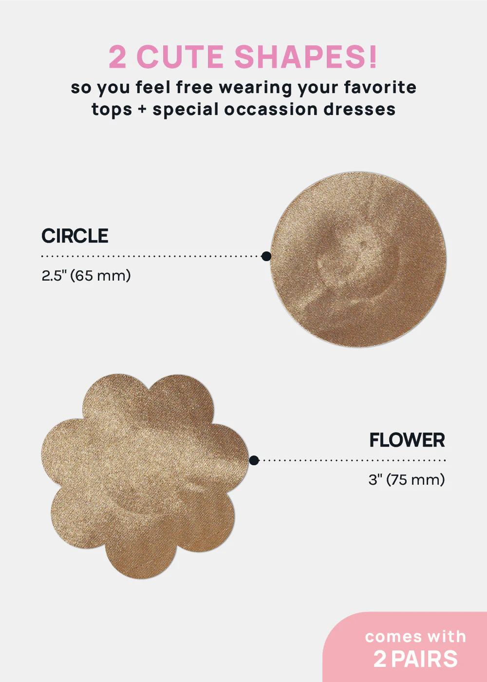 Miss A Smooth Nipple Covers - Dark Brown - Image 4