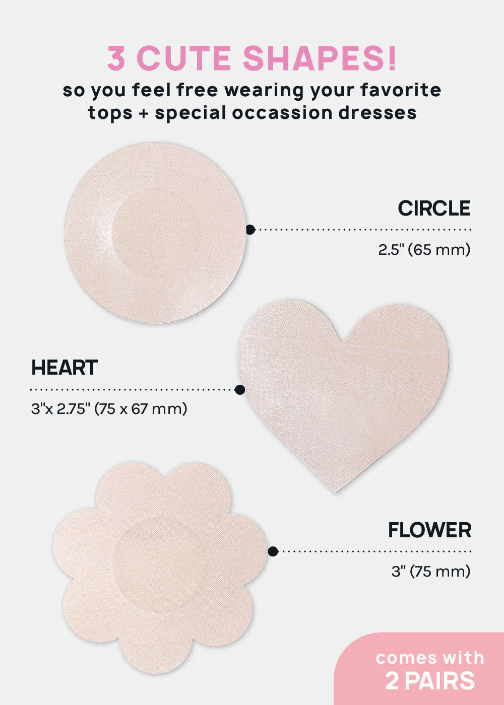 Miss A Smooth Nipple Covers - Nude - Image 4