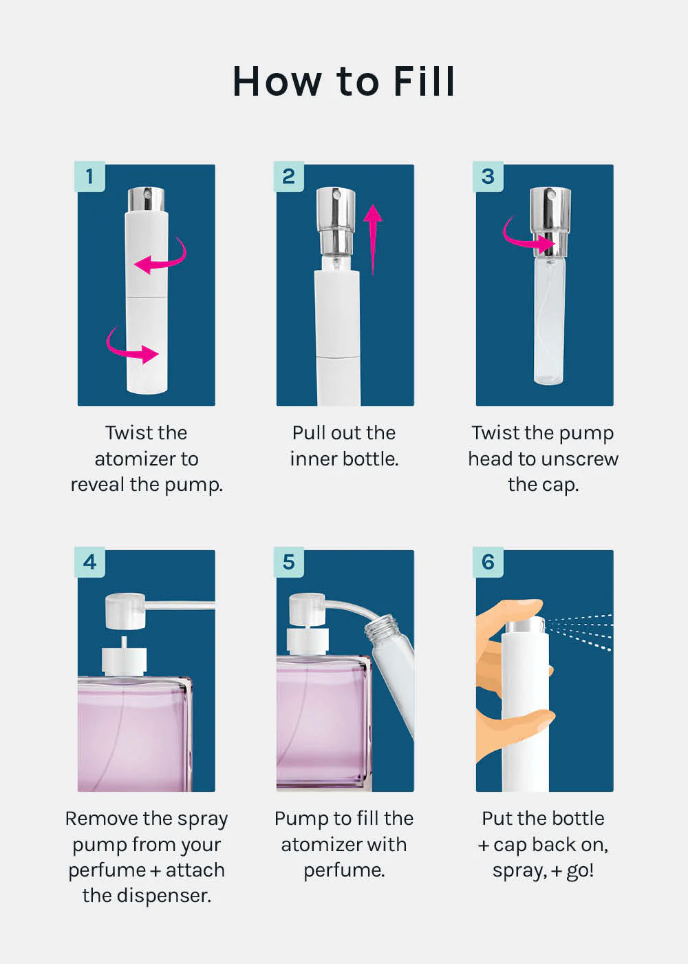 Miss A Twist + Spray Refillable Perfume Atomizer - Image 5