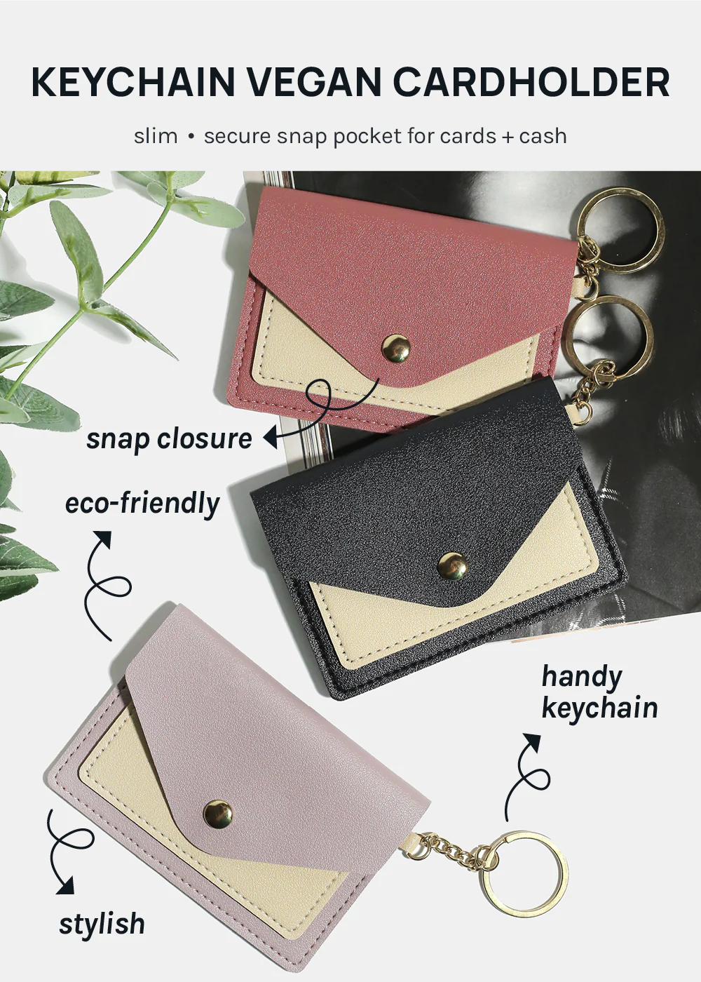 Miss A Vegan Leather Card Holder - Image 2