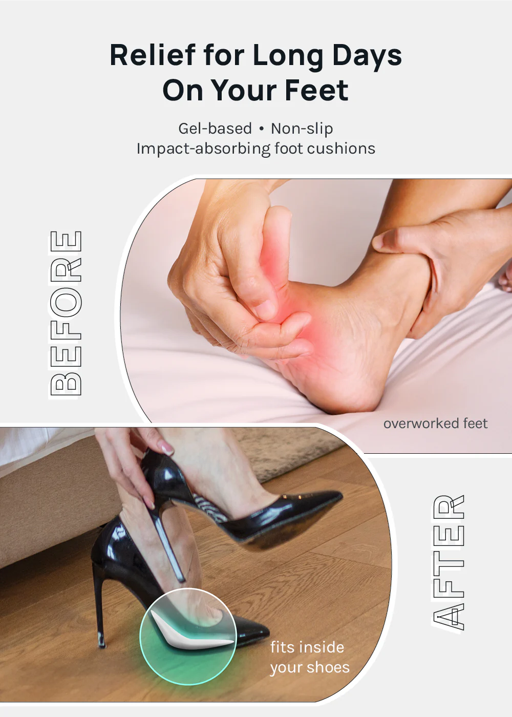 Miss A Slip-On Foot Pad Cushions - Image 2