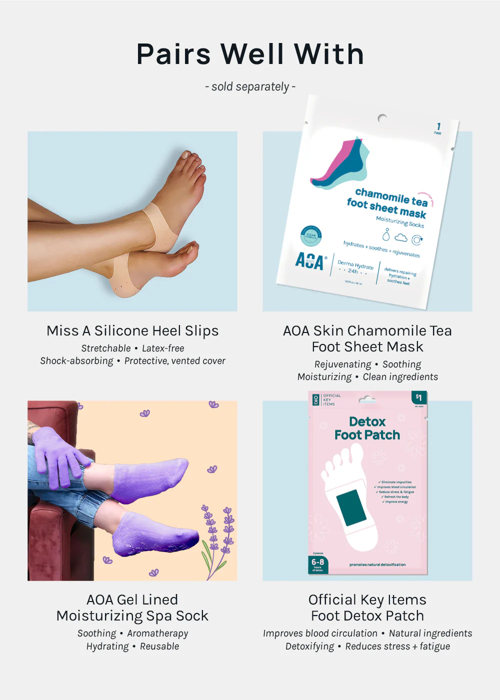 Miss A Slip-On Foot Pad Cushions - Image 5