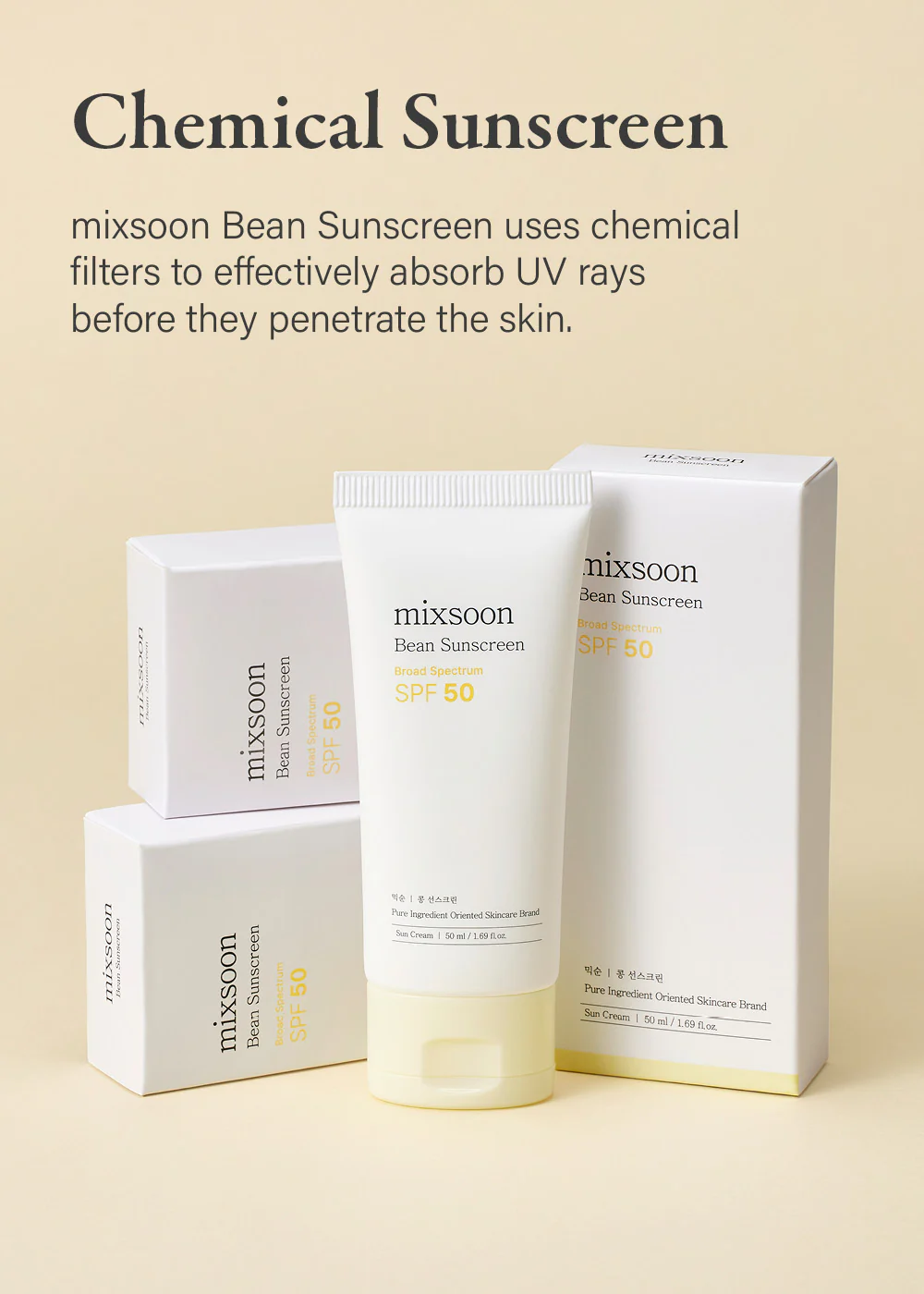 mixsoon Bean Sunscreen 50ml - Image 5