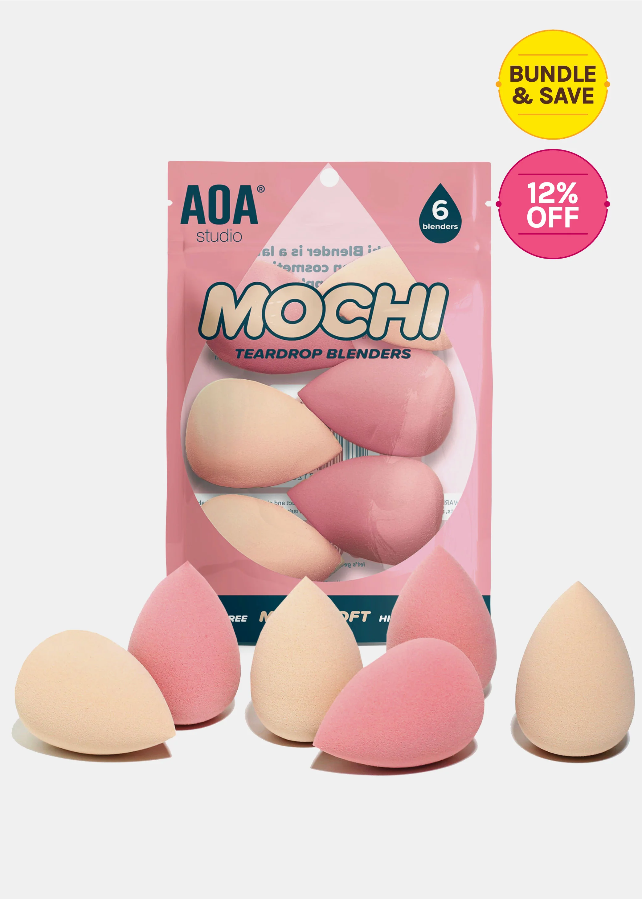 A+: Mochi Wonder Blender Teardrop-6 Pack