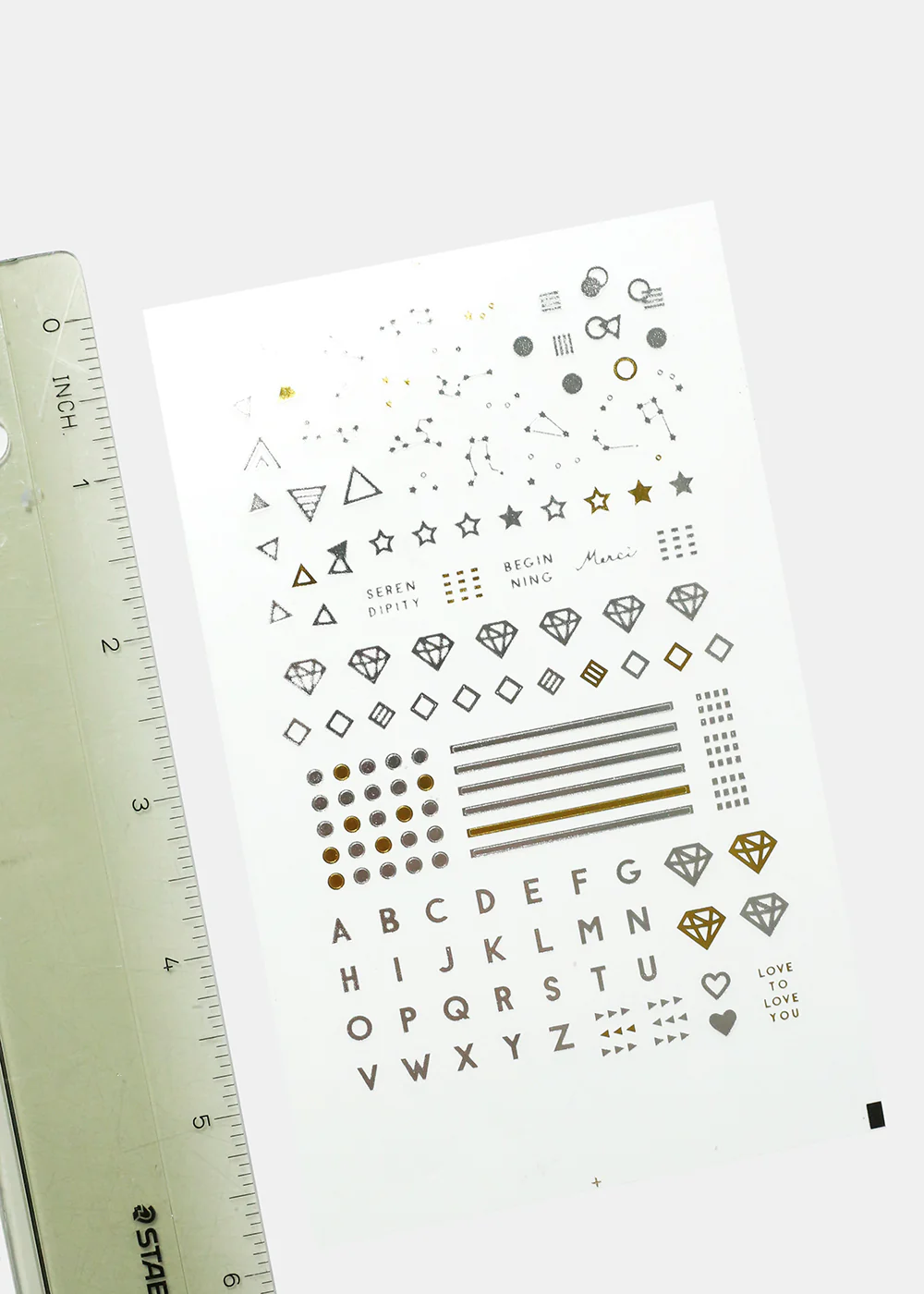 Modern Deco Nail Art Sticker Sheet - Image 2