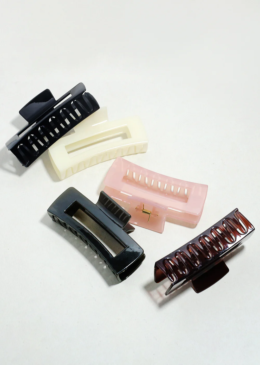 Modern Rectangle Hair Claw Clip