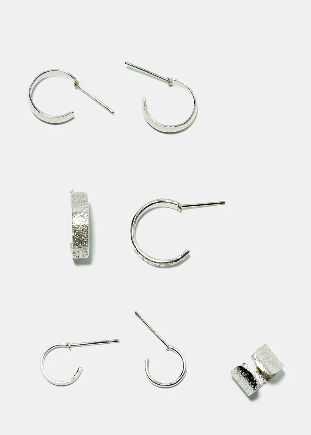 Multi Size Hoop Earrings & Cuff - Image 3