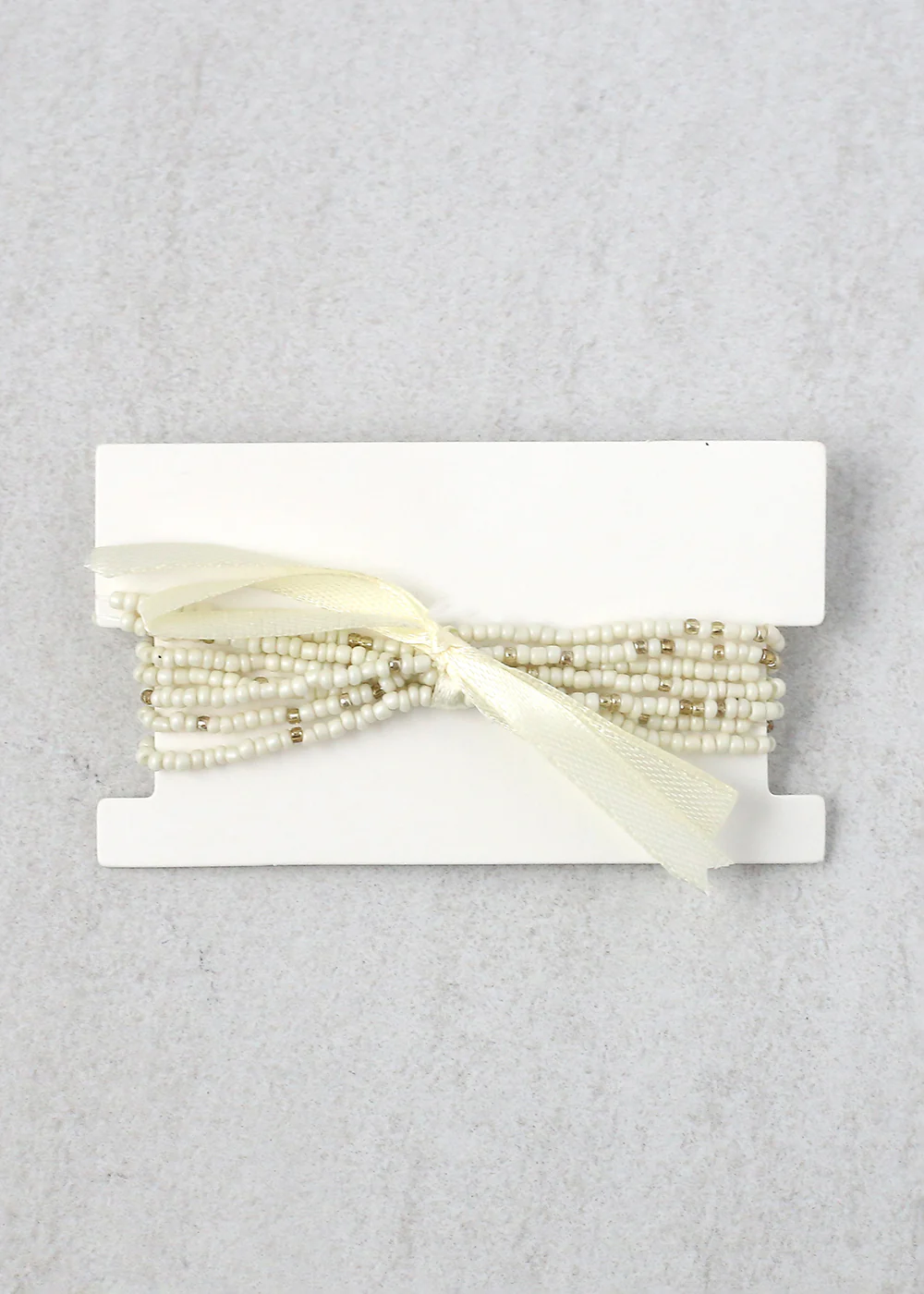 Multiple Beaded Bracelet with Ribbon - Image 3