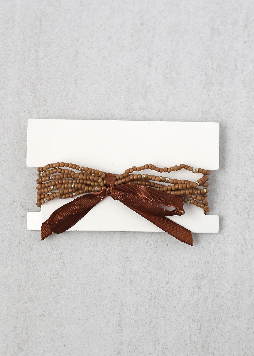 Multiple Beaded Bracelet with Ribbon - Image 4