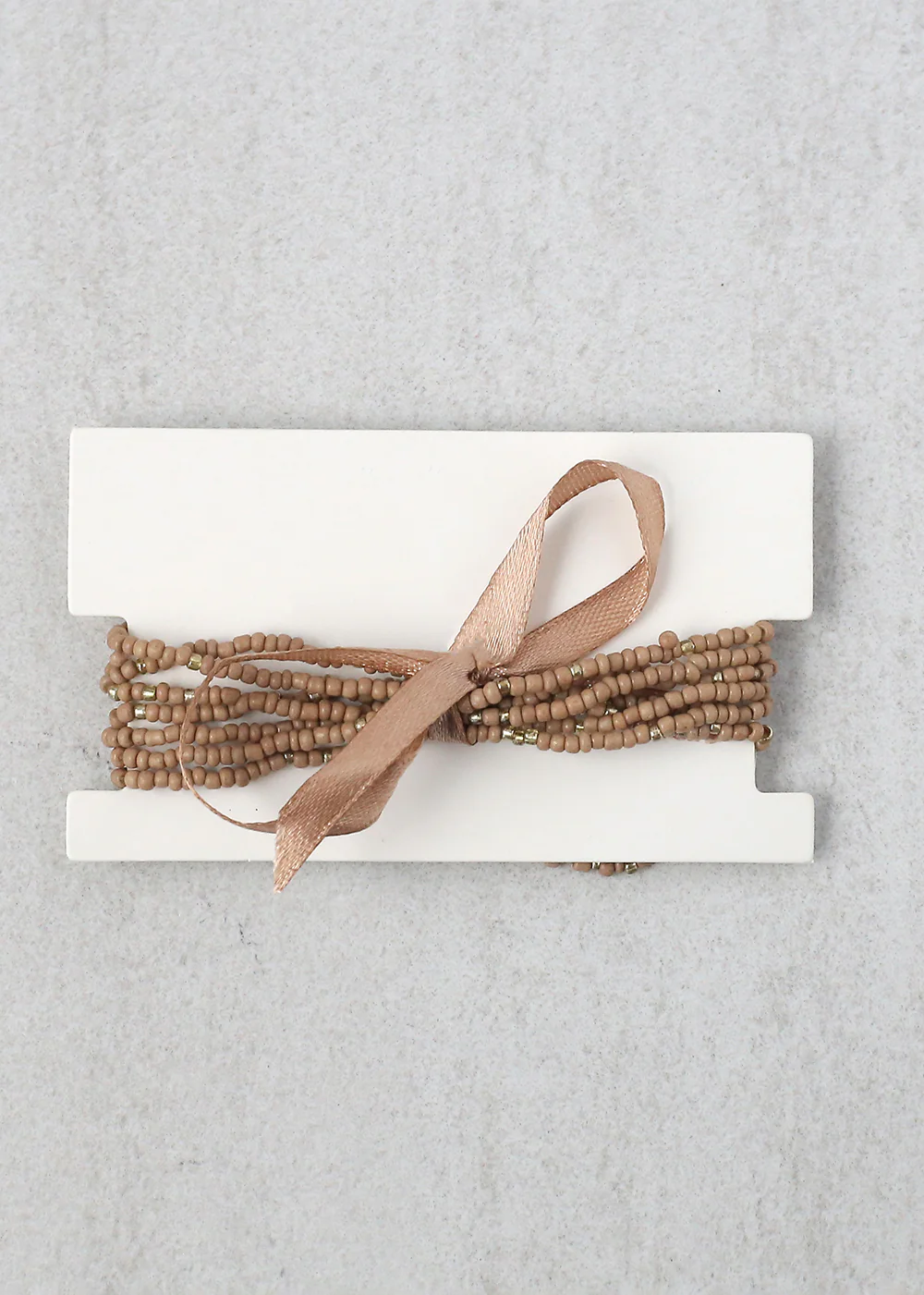 Multiple Beaded Bracelet with Ribbon - Image 5