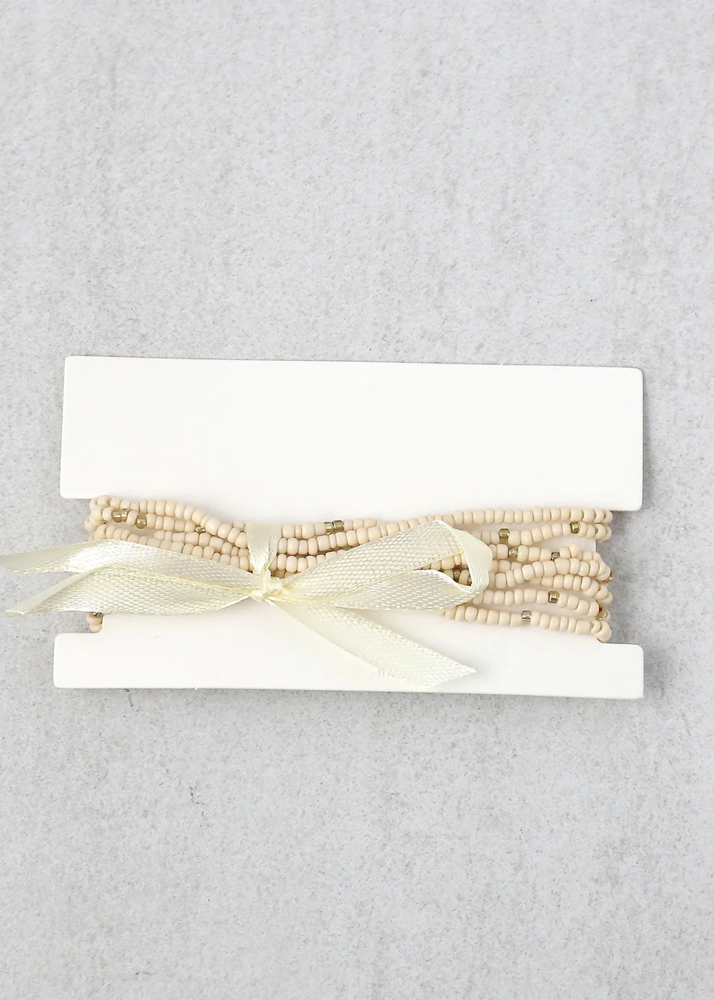 Multiple Beaded Bracelet with Ribbon - Image 6