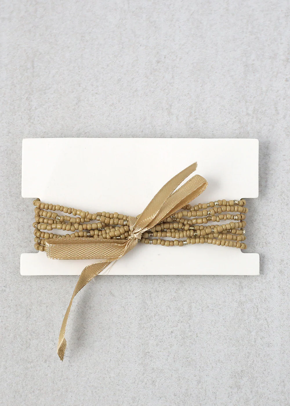 Multiple Beaded Bracelet with Ribbon - Image 7