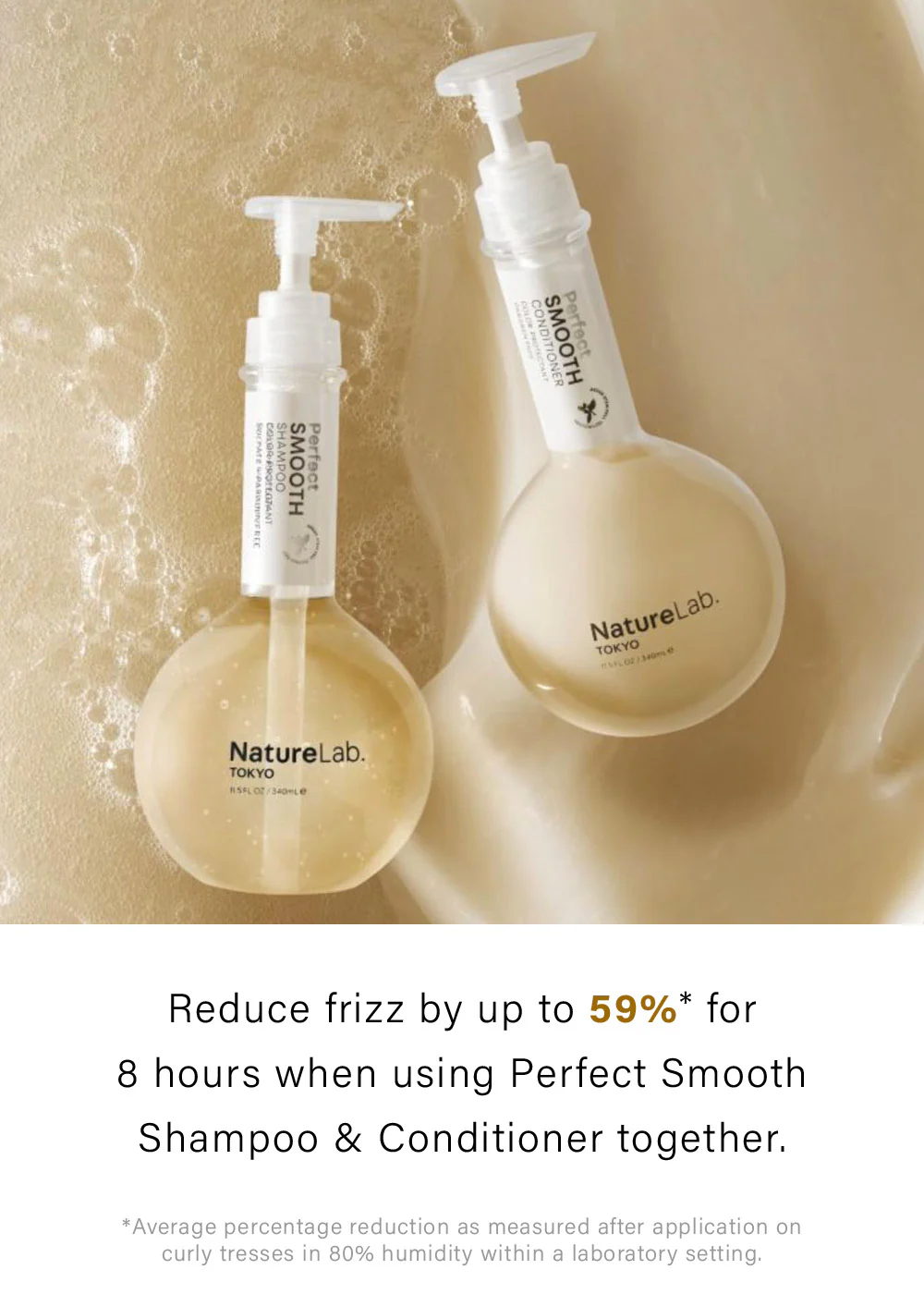 NatureLab Tokyo Perfect Smooth Shampoo 340ml - Image 5