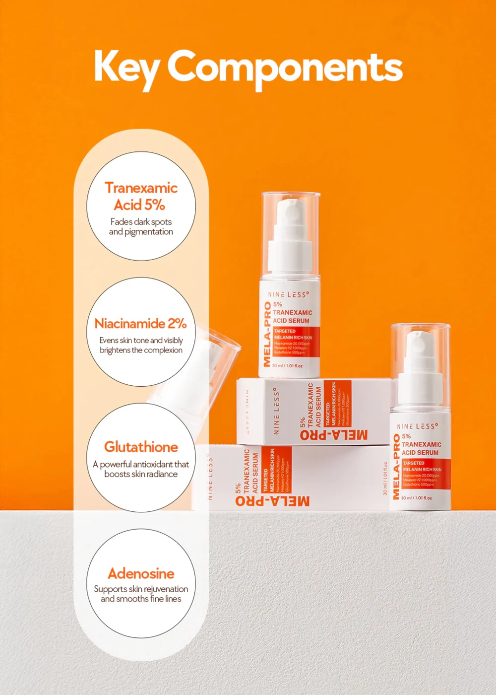 NINELESS Mela-Pro Tranexamic Acid Serum 30ml - Image 4