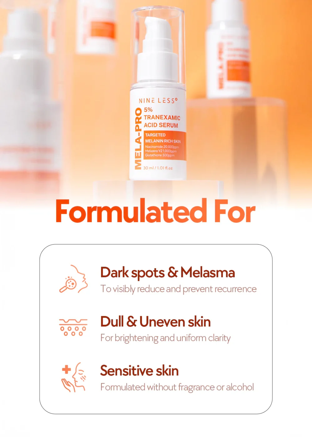 NINELESS Mela-Pro Tranexamic Acid Serum 30ml - Image 5
