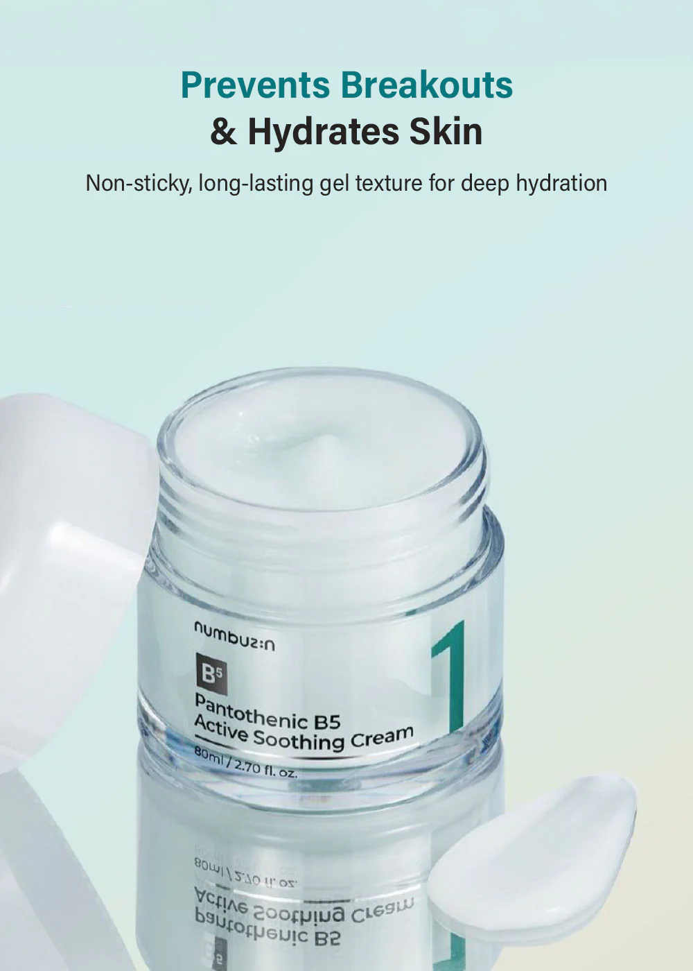 numbuzin No. 1 Pantothenic B5 Active Soothing Cream 80ml - Image 4