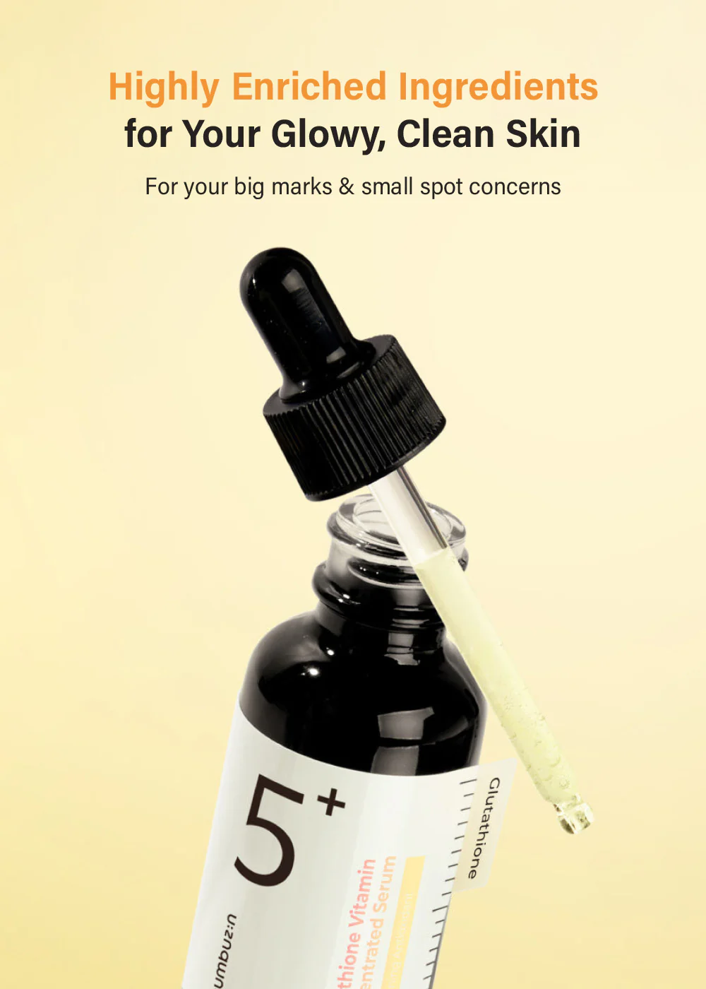 numbuzin No. 5+ Glutathione Vitamin Concentrated Serum 30ml - Image 2