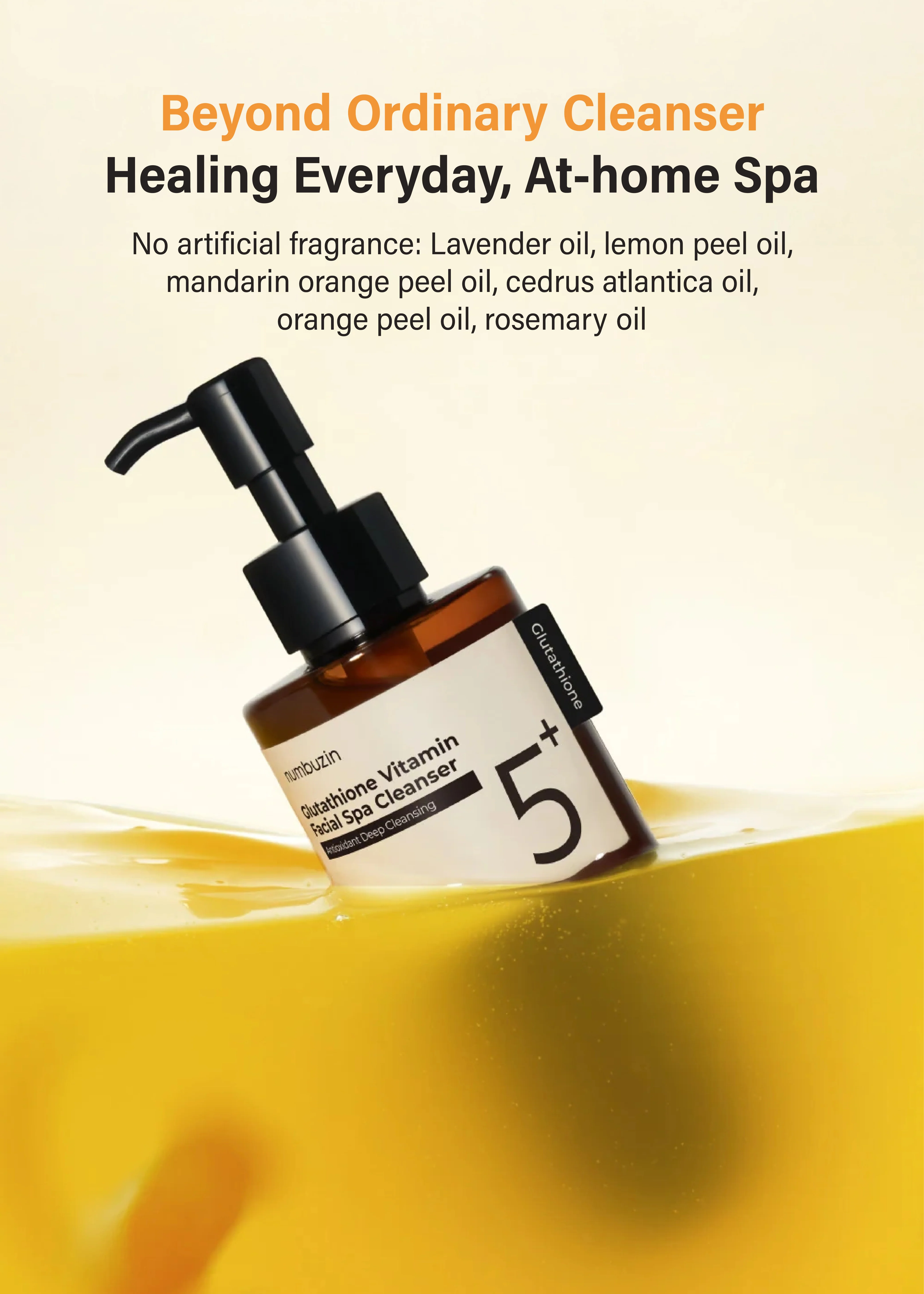 numbuzin No. 5+ Glutathione Vitamin Facial Spa Cleanser 200ml - Image 3