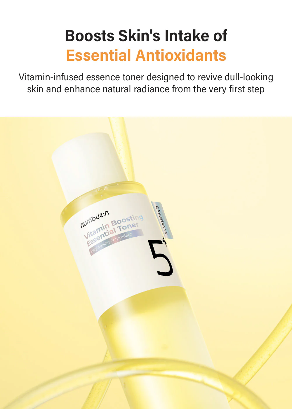 numbuzin No. 5+ Vitamin Boosting Essential Toner 200ml - Image 2