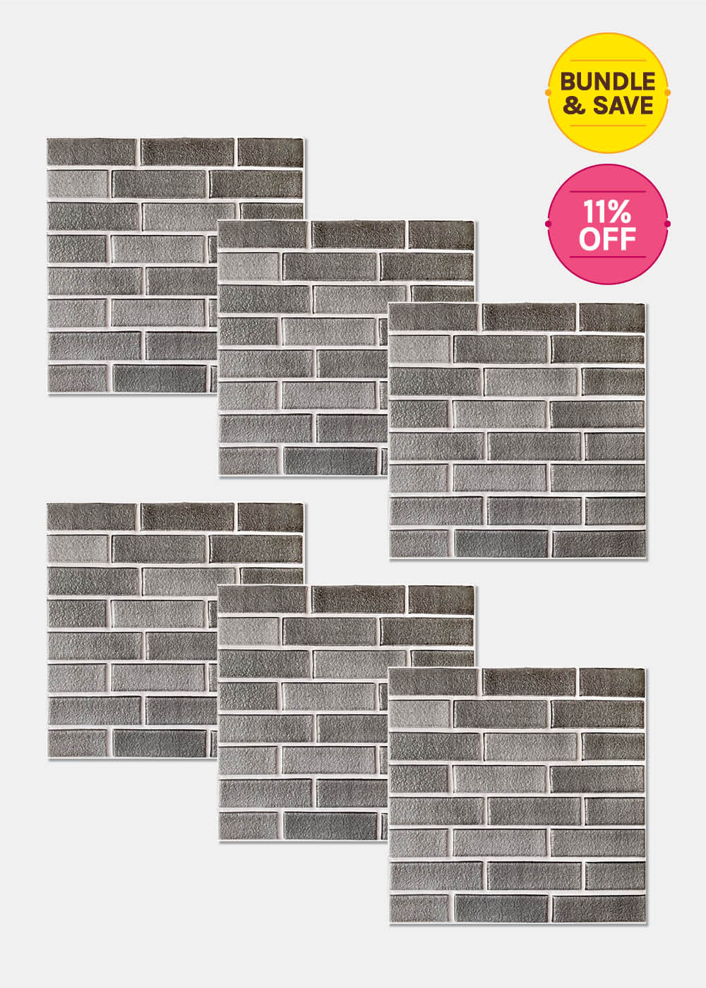 Official Key Item Wall Tiles- Grey Brick - Image 3