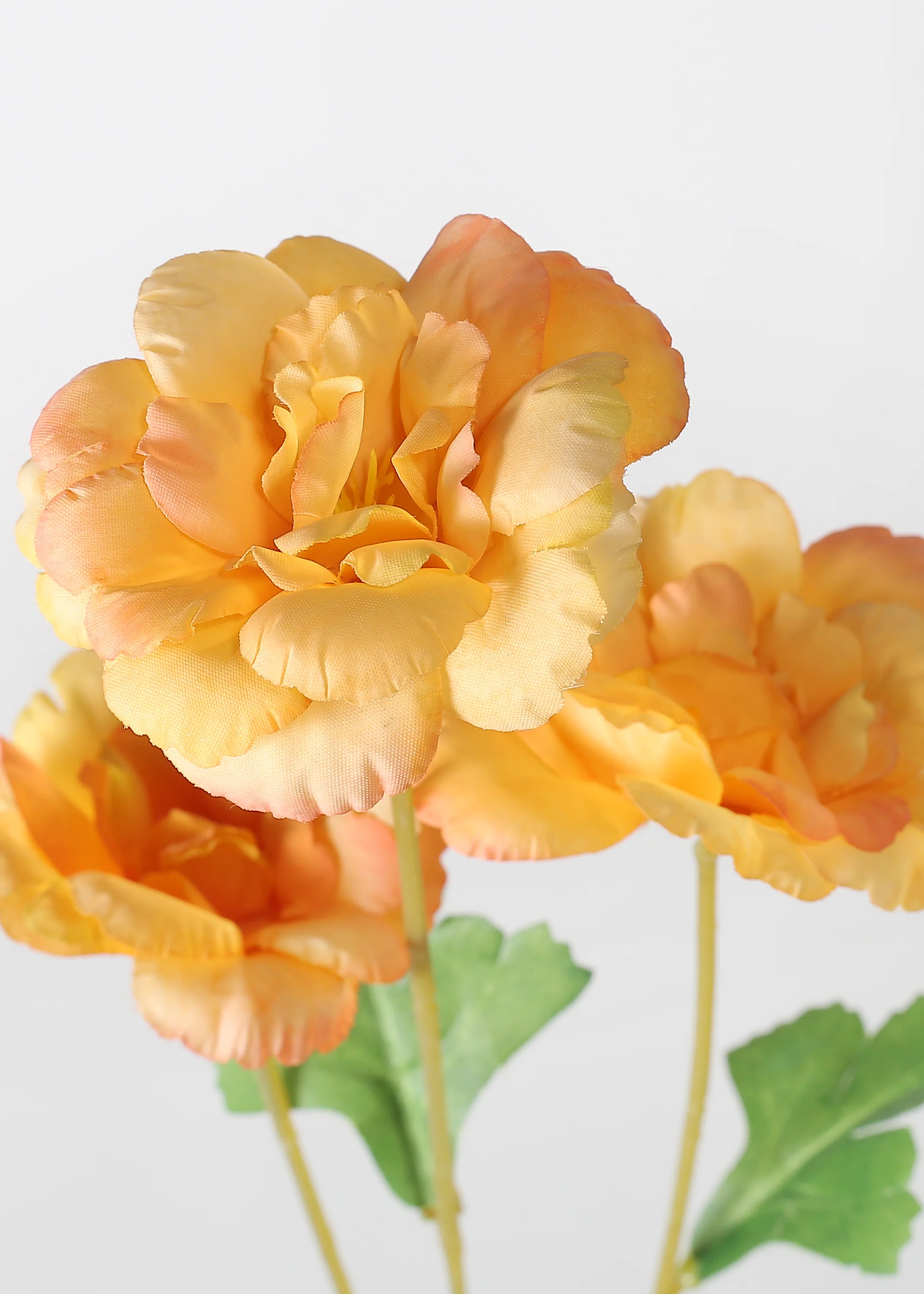 Official Key Items Artificial Flowers - Orange Gardenias - Image 2