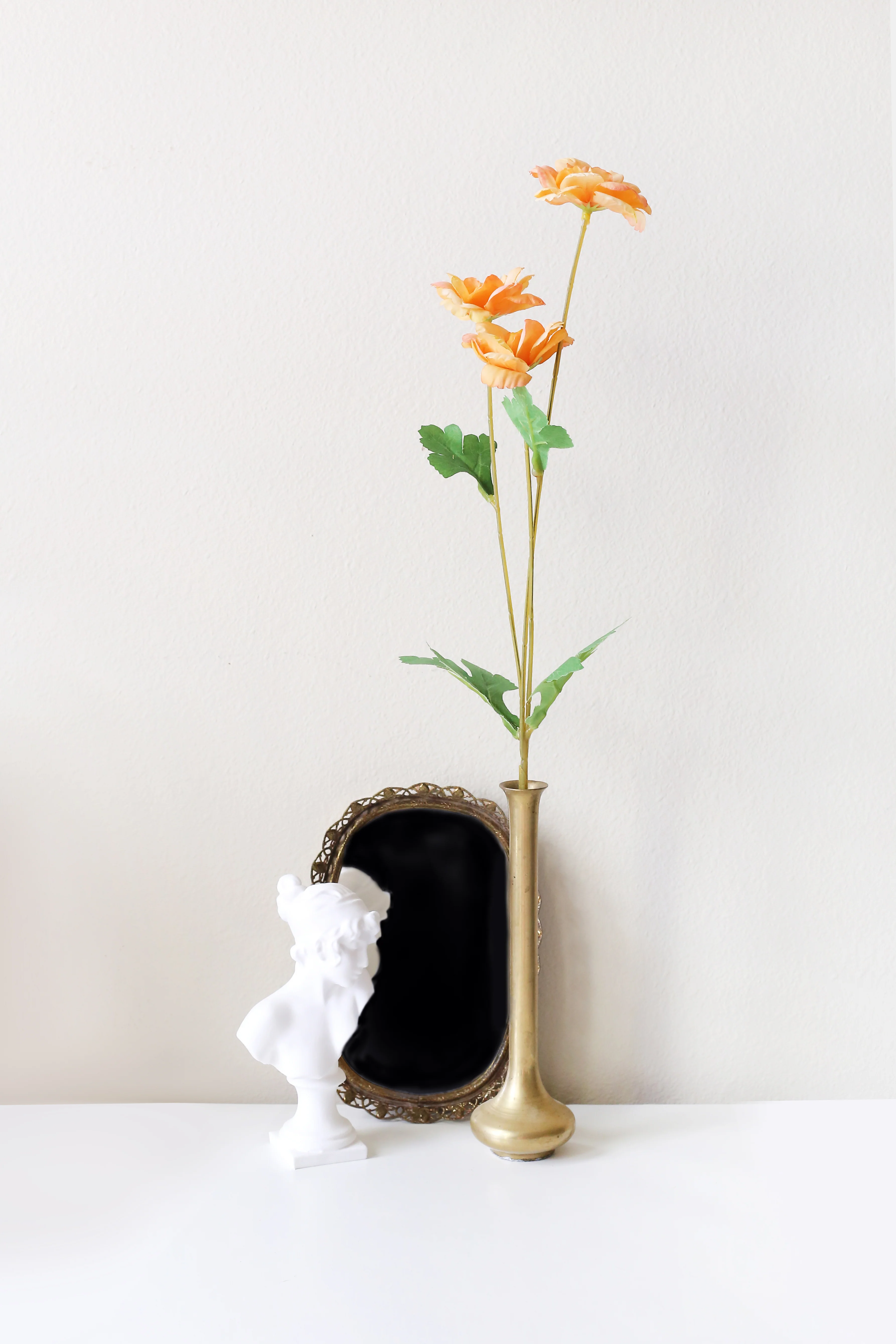 Official Key Items Artificial Flowers - Orange Gardenias - Image 4