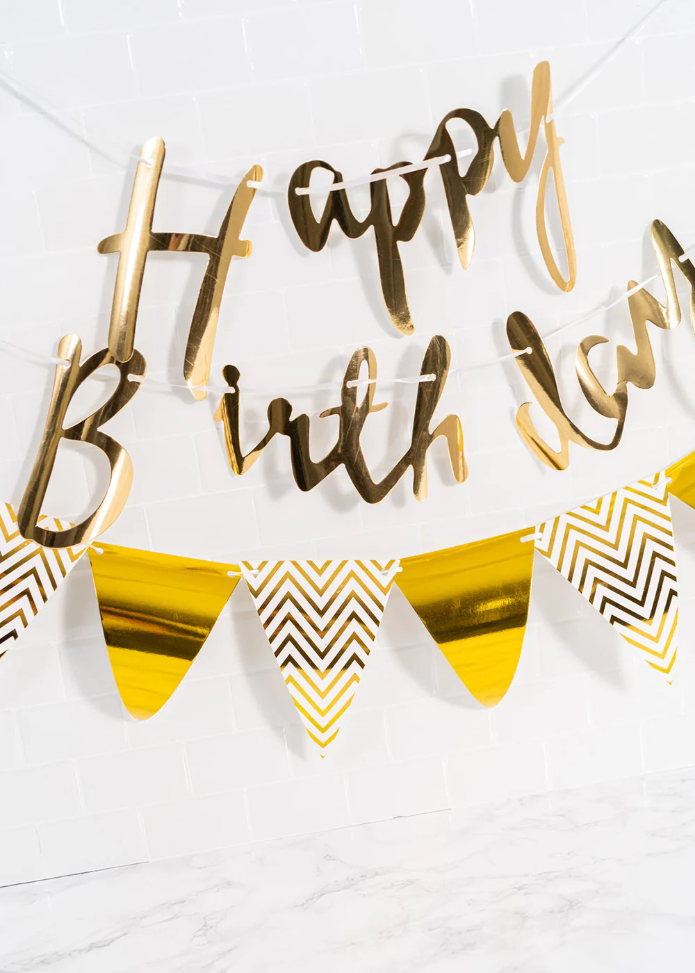 Official Key Items Gold Birthday Wall Decor