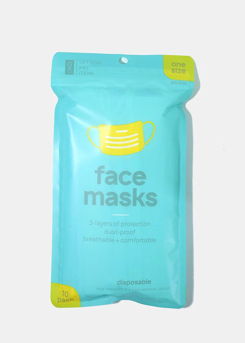 Official Key Items Disposable 10 Pack Face Mask - Image 2
