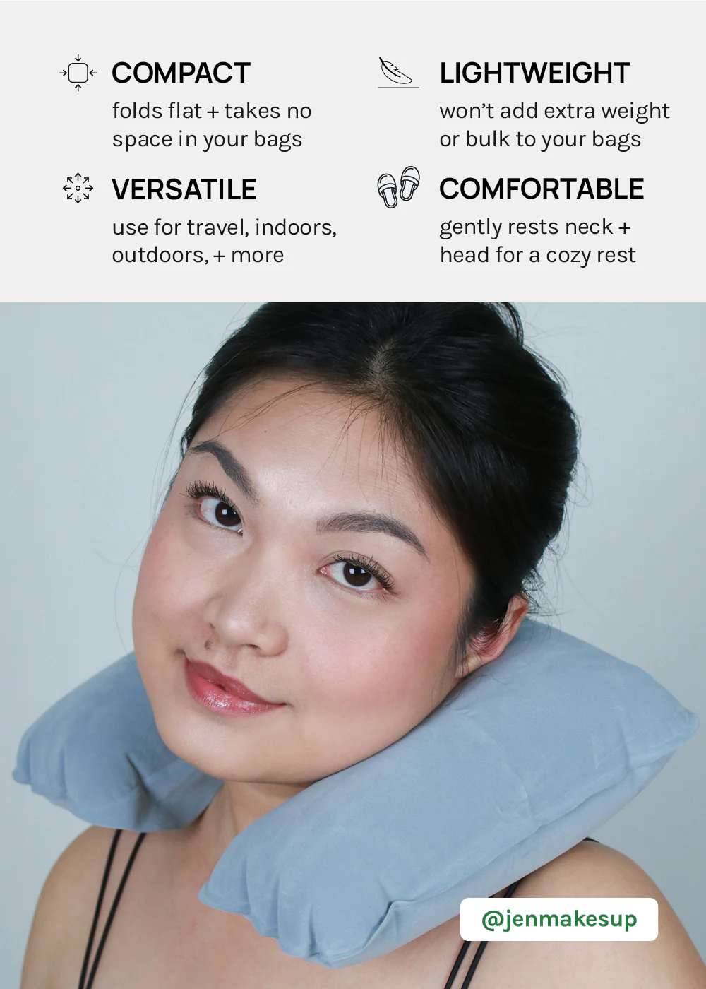 Official Key Items Inflatable Travel Pillow - Image 4