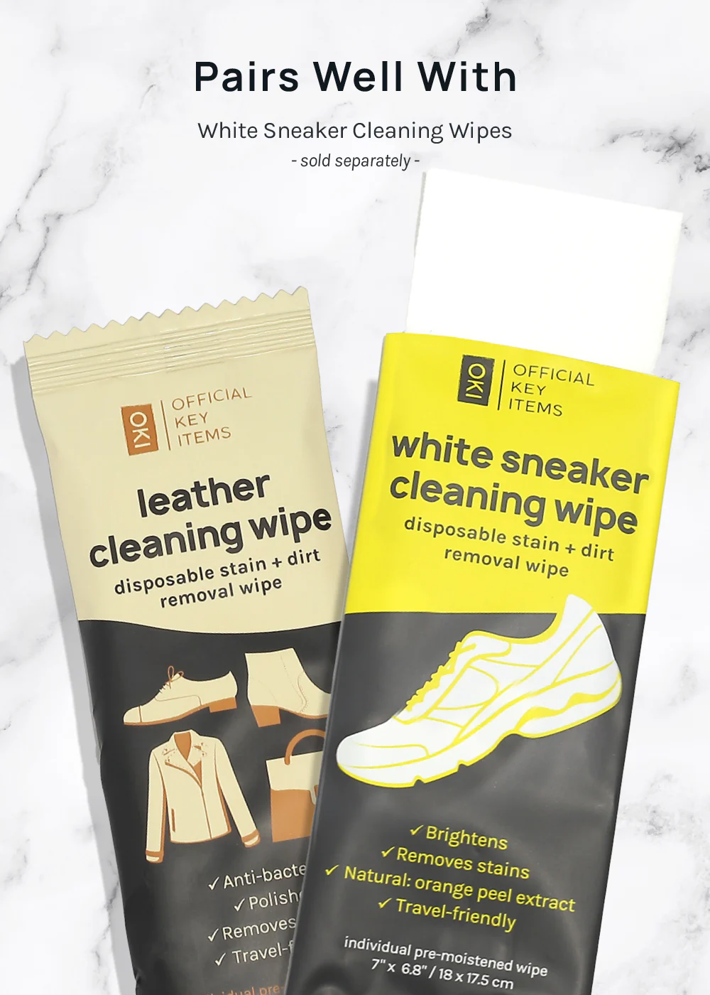 Official Key Items Leather Shoe Cleaning Wipes - Image 6