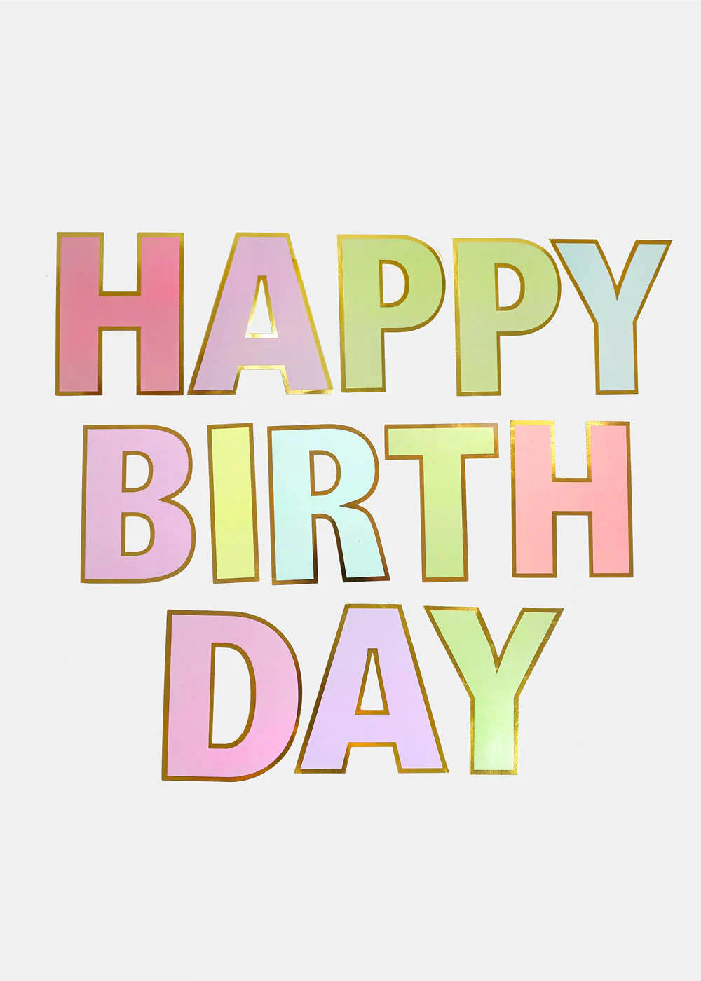 Official Key Items Colorful Happy Birthday Banner