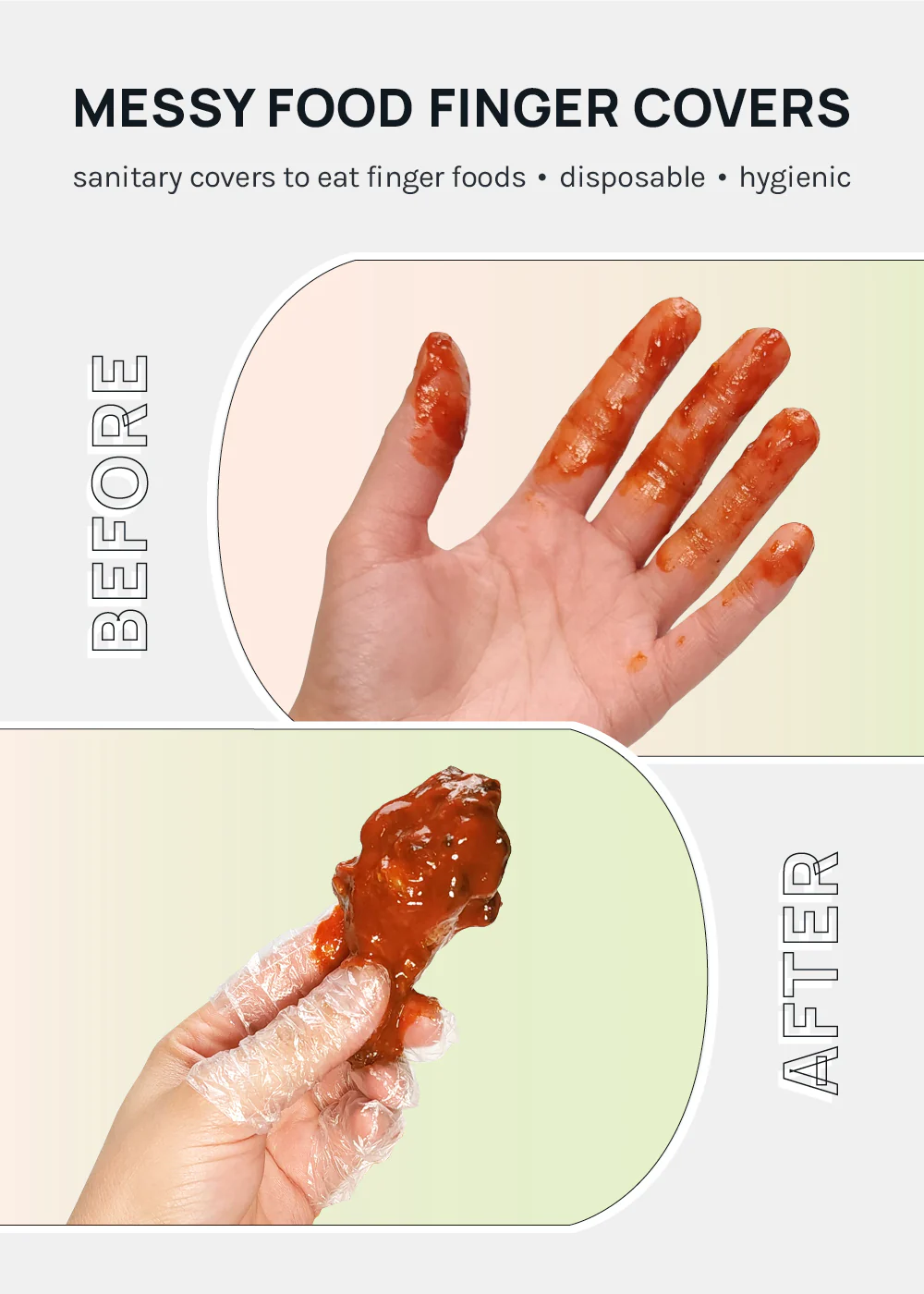 Official Key Items Messy Food Finger Covers - Image 2
