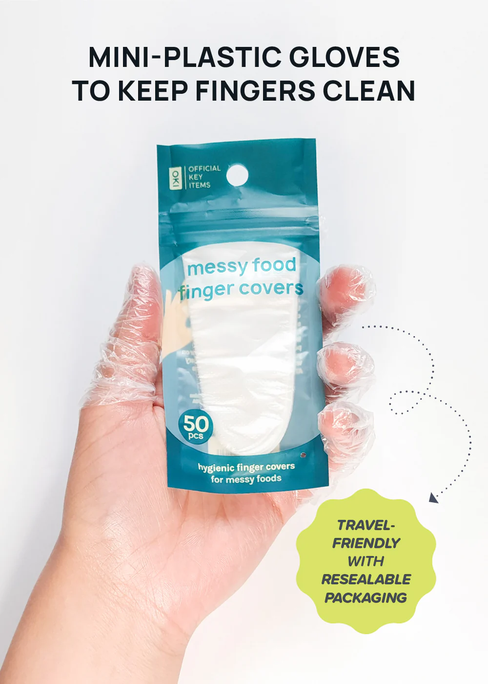 Official Key Items Messy Food Finger Covers - Image 3