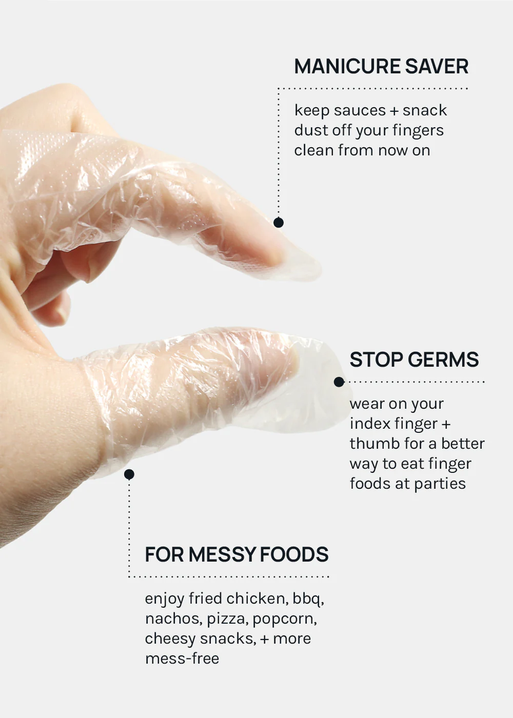 Official Key Items Messy Food Finger Covers - Image 5