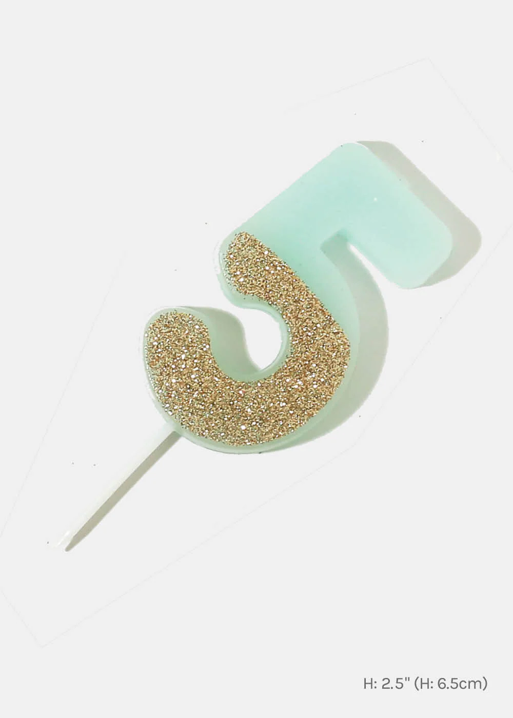 Official Key Items Mint Glitter Number Candles - Image 3